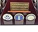 DECOMIL - Pyramid Shaped Military Challenge Coin & Poker/Casino Chip Display Solid Wood - Cherry Finish Customize