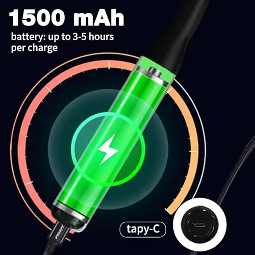 Miniatura 8 de Pistola de masaje, masajeador de espalda para aliviar el dolor de tejido profundo con mango extendido, 0.394 in cuello M-assager, masajeador