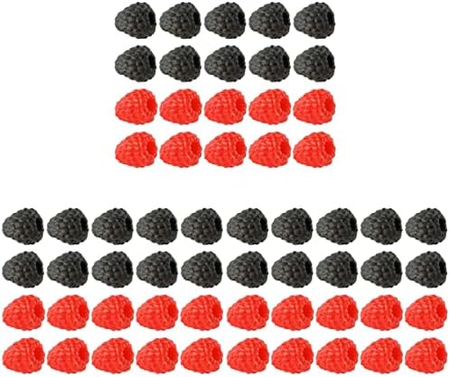 ORFOFE 60pcs Home for Festival Strawberry Desk Decor Strawberries Simulation and Ornaments Vegetable Adornments Models Dessert Photo Household Raspberries Props Emulation