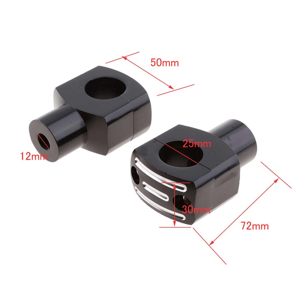 Pontet Guidon CNC Motorcycle 25mm 1 '' Risers de guidon universel Pontet Guidon 22mm