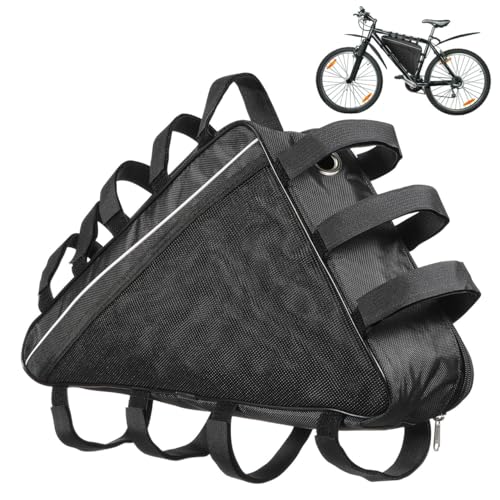 BESPORTBLE Triangle Bike Frame Storage Pouch Battery Case for Electric Bicycle Weatherproof Oxford Cloth Cycling Pack for Mountain Bikes Large Capacity Container for Outdoor Use