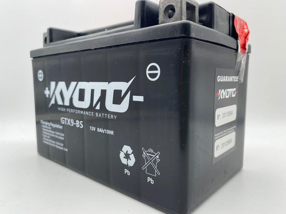 Kyoto battery GTX9-BS | Batteria di ricambio da moto per Yamaha XT E (3UW/3TB/4PT) 600 1990-2002
