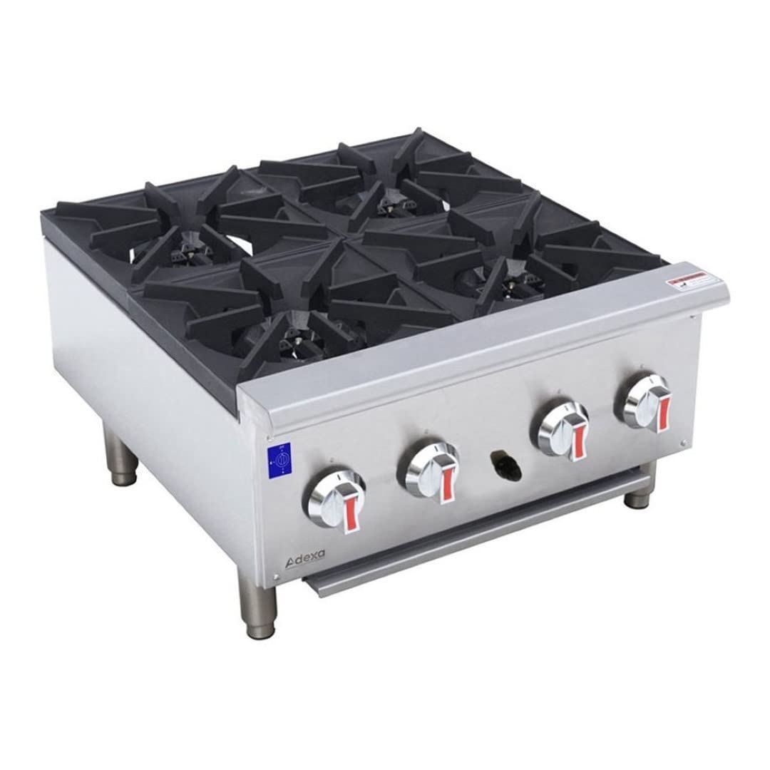 Stalwart DA-EHP4S Professional Gas Hotplate Cooker 4 Burners 28kW Countertop