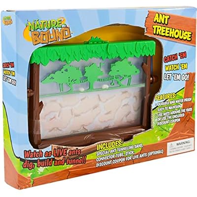 Nature Bound Ant Treehouse Habitat Kit - Ant Farm With Sand, Connector Tube & Feeding Stick