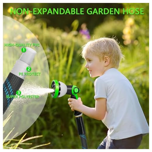 Junredy 50FT Heavy-Duty Garden Hose