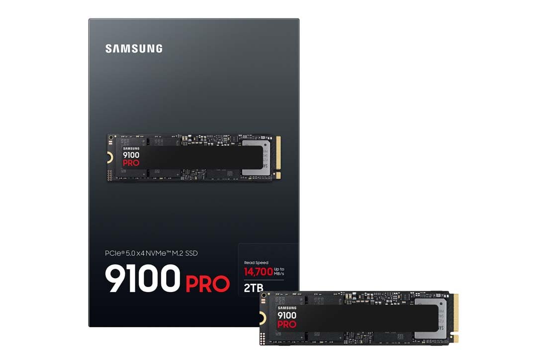 Samsung Memory MZ-VAP2T0BW 9100 PRO 2TB Internal SSD, PCIe 5.0 x4
