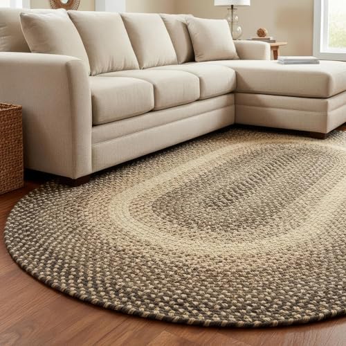 Super Area Rugs Large Braided Rugs 8X11 Farmhouse Living Room