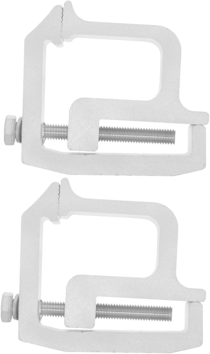 SOLUSTRE 2Pcs Heavy Duty Alloy Truck Cap Mounting Clips Durable Camper Shell Clamps for Easy Installation Versatile Vehicle Roof Cover Securing