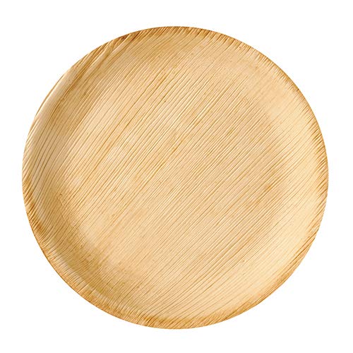 PAPSTAR 60 Stück Palmblatt Teller Pure, rund Ø 23 cm