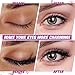 Linyuthia 16 Pair Reusable Self Adhesive Eyelashes Waterproof Stable False Lashes Self Stick Easy to Apply False Eyelashes with Tweezers for Women Natural No Eyeliner Look, Black(Natural Style)