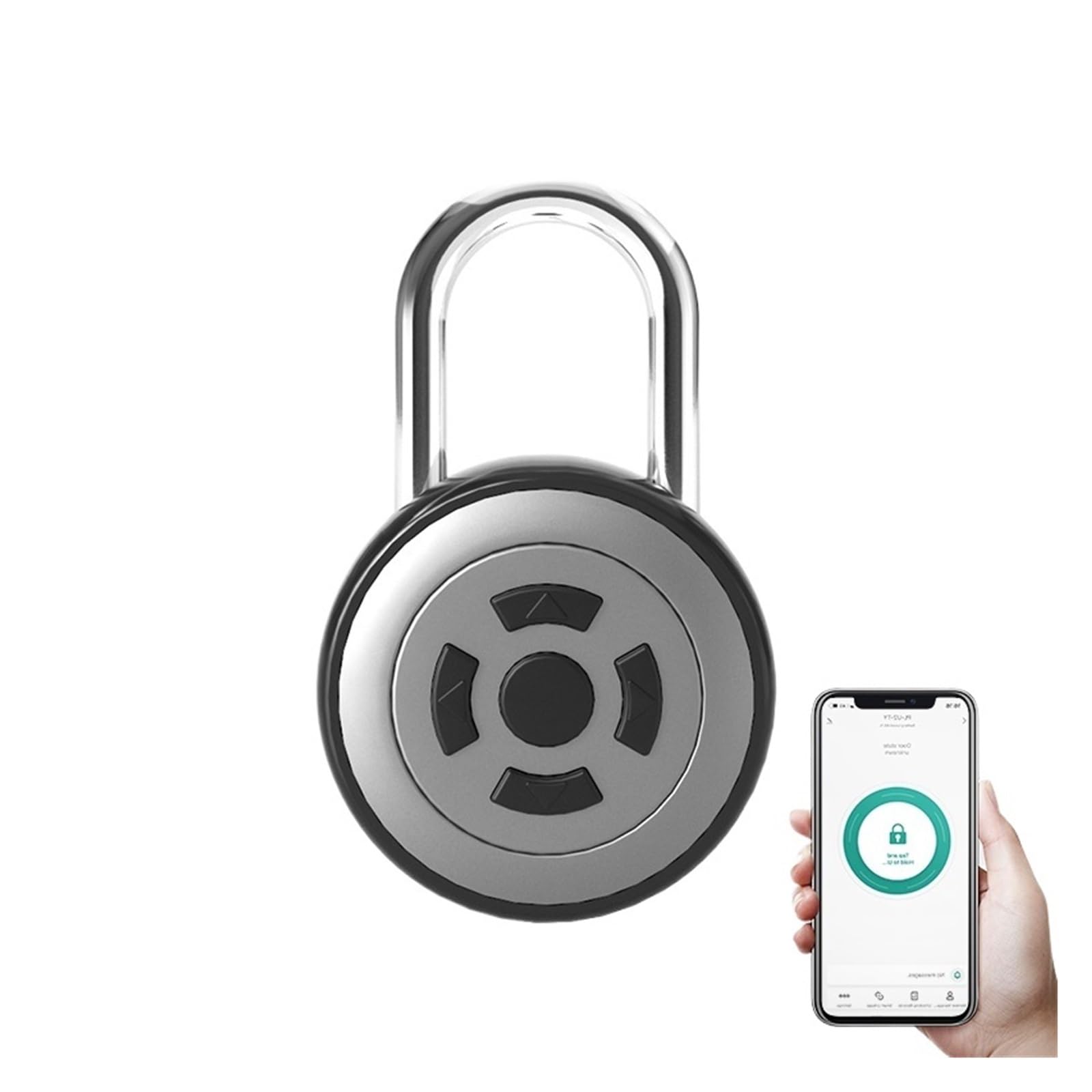 DIGNIFE Smart Door Lock, Smart Bluetooth Padlock with App Control Waterproof Keyless Biometric Lock for Gym