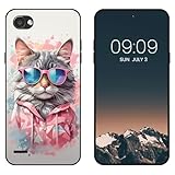 WUACYEAMING Noir Coque pour LG Q6, Haute Qualité TPU Silicone Mince Souple Antichoc Bumper avec Le...