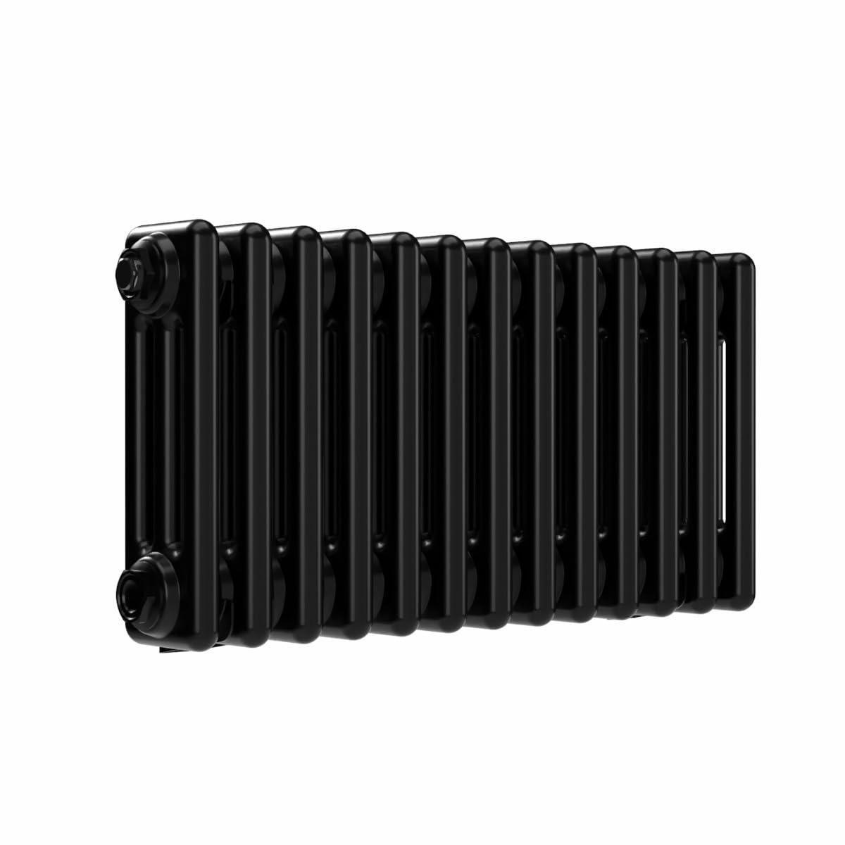 B&Q -  Horizontal 3 Column Radiator Black 300 mm X 605 mm400 W (T50).