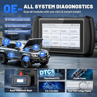 XTOOL IP819 V2.0 Bidirectional Scan Tool, AI Assisted Car Scanner Diagnostic Tool with 39+ Resets, Full System, FCA, CAN FD/DOIP, EPB/ABS/Throttle/Crank Sensor Relearn, 3-Year Free Updates