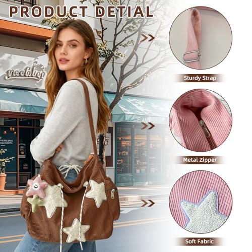 Bolso Tote para Mujer en Pana Estilo Y2K miniatura 3