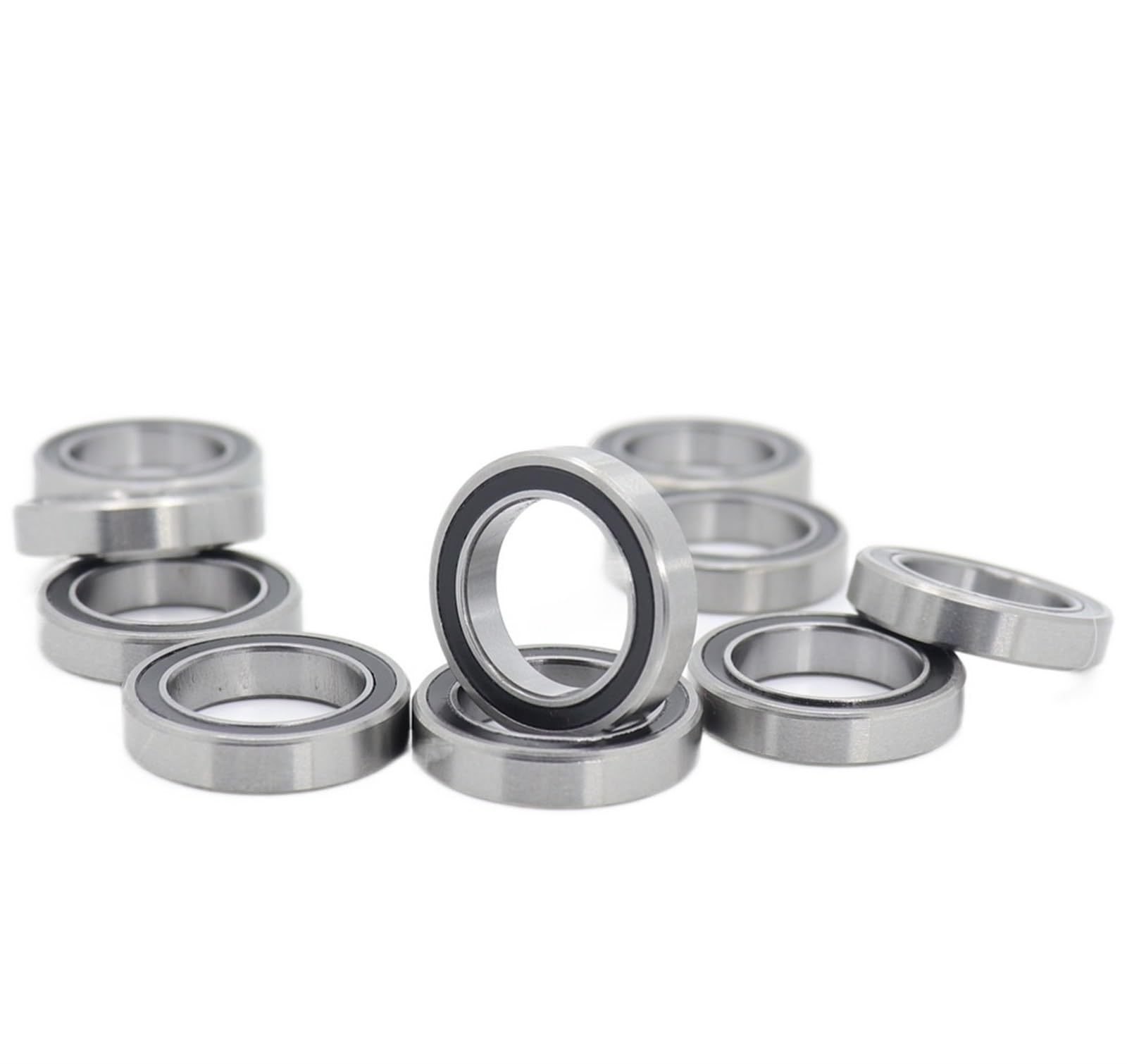 VSPPJYFG Bimetal Seal Shield Micro deep Groove Bearing 10pcs R1212-RS 12.7x19.05x3.967mm ABEC-1 Miniature Ball Bearings