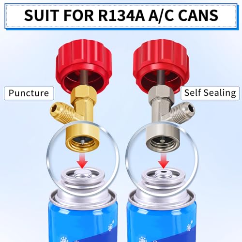 Kit de Adaptadores R134A Boltigen con Válvulas y Conectores miniatura 2