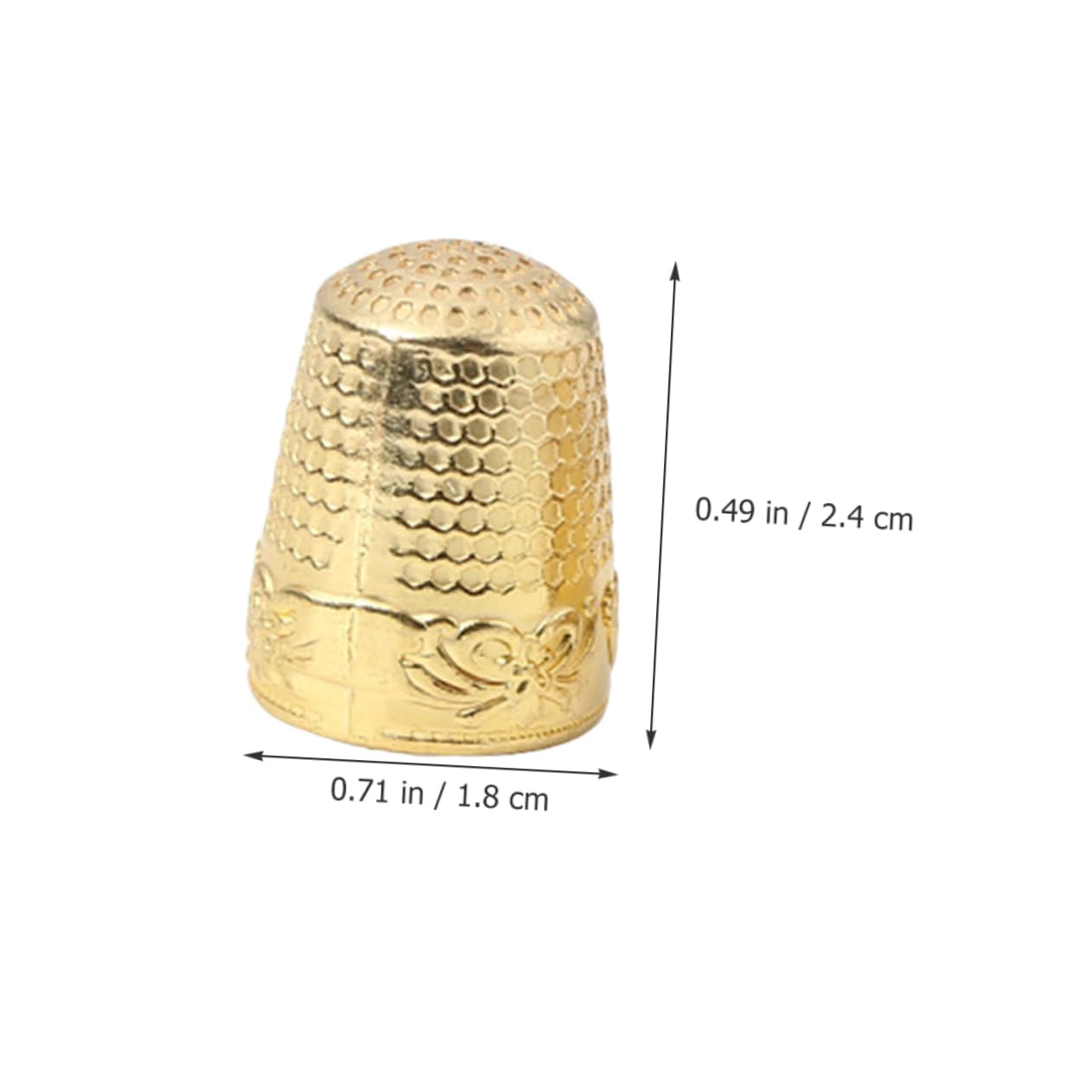 Housoutil 10pcs Sewing Thimbles Hand Quilting Thimble Finger Protectors Durable Professional Embroidery Sewing Set