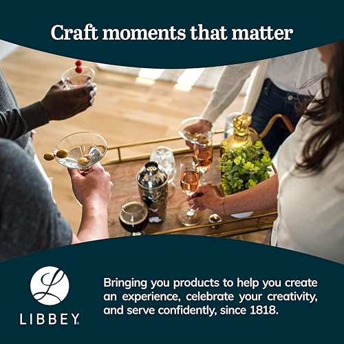 image for Libbey Classic Red Wine Glasses Set of 4, Dishwasher Safe, Rounded Rim