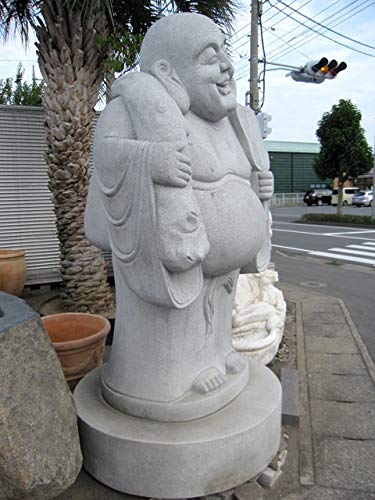 Amazon｜御影石彫刻 布袋 石像 高さ約2m55cm 七福神 石仏 幸福の象徴