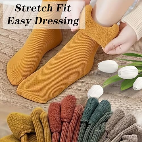 Janemore Socks, Fleececozy - Ultra Soft Velvet Slim Thermal Socks, Fleece Cozy Socks for Women, Slim Winter Warm Stockings3