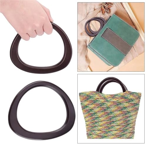 Asas de madera para bolsos con sistema desmontable y acabado multicolor Color B 6