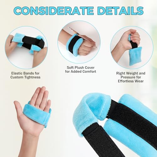 Two Pack Weighted Handwriting Aid for Children with SPD ADHD, Autism and Special Needs, Sensory Hand Weight for Kids Writing Aid,Hand, Deep Pressure Input for Hand Tremors and Fine Motor Skills - Image 4