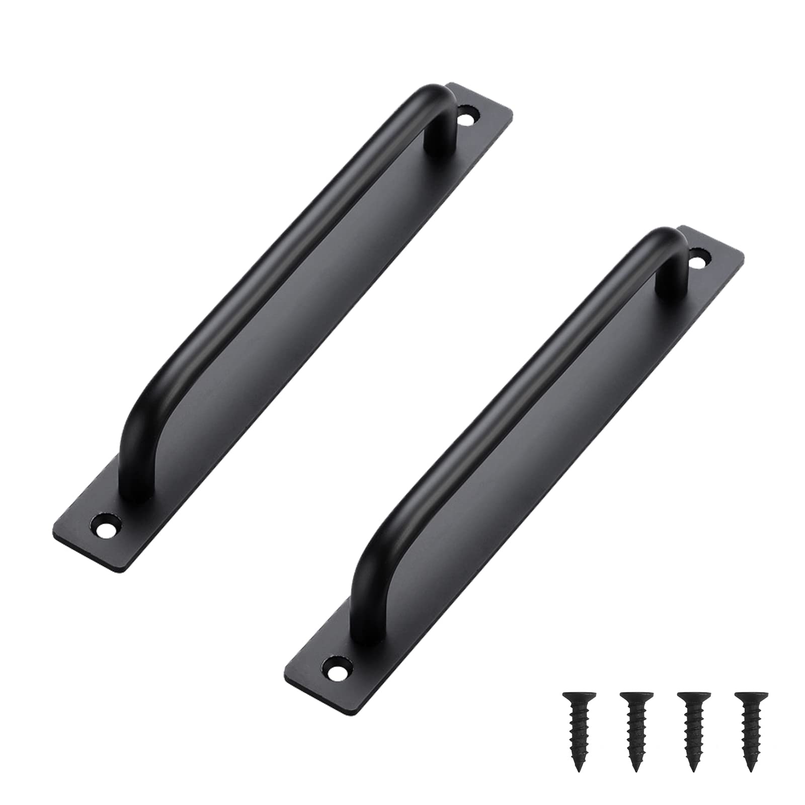 DAQUSU 2Pcs Barn Door Handles Aluminum Alloy Handles Kitchen Cabinet Door Long Drawer Handles Sliding Door Handle Suitable for Kitchen Furniture Shed Door Bathroom