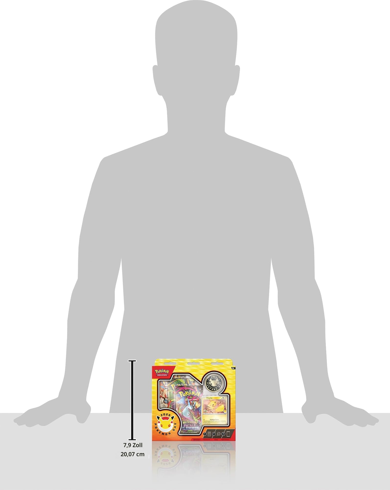 Pokémon-Sammelkartenspiel: Kollektion Pokémon Day 2026 (1 holografische Promokarte, 1 Münze und 3 Boosterpacks)