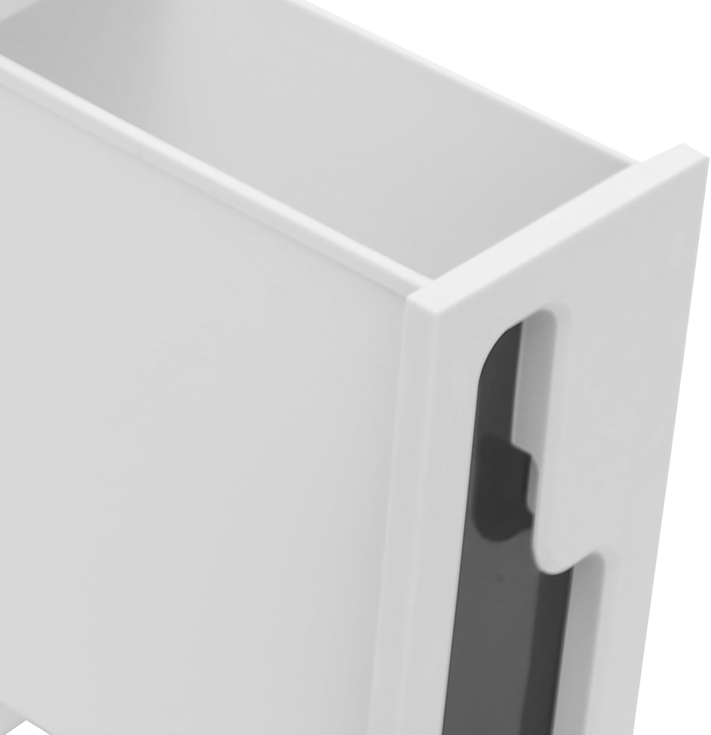 Slim Bathroom Storage Cabinet, Waterproof Narrow Bathroom Organizer Bathroom Storage Cart Floor Cabinet, Beside Toilet Storage Multifunctional Slit Storage Cabinet for Small Spaces (1-Tier)