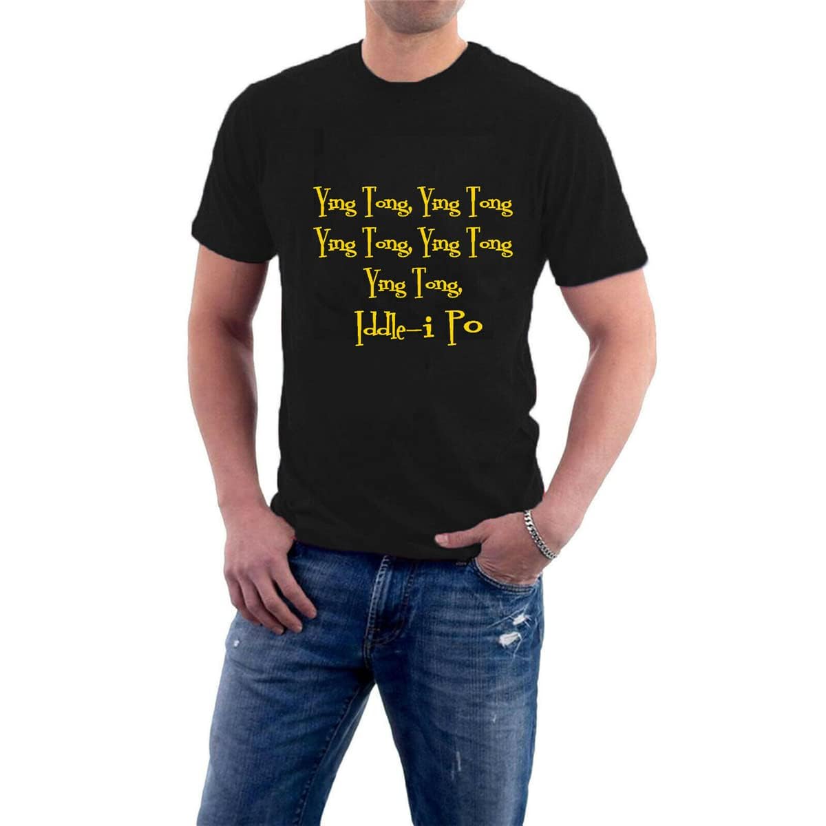 Goons T-Shirt Ying Tong Iddle-i Po Spike Milligan Peter Sellers Radio Sillytees Black L
