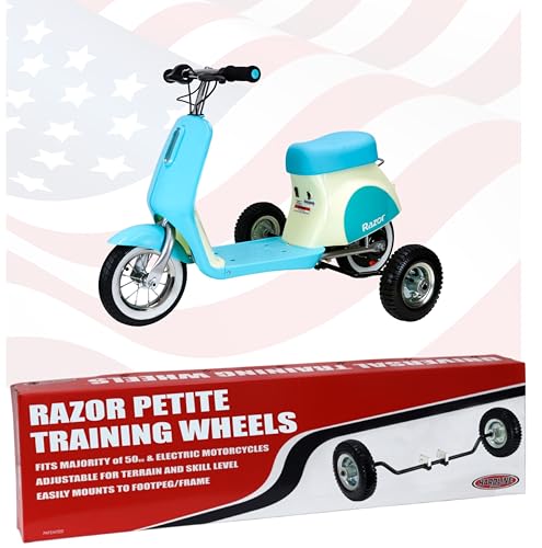 Image of Hardline Products USA Wheels for Tots Training Wheels for Razor Pocket Mod Scooter Petite - 1802-UT-Petite