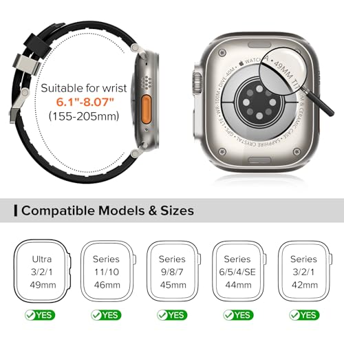 Image of KADES Rugged Sport Band for Apple Watch with Durable Metal Connector