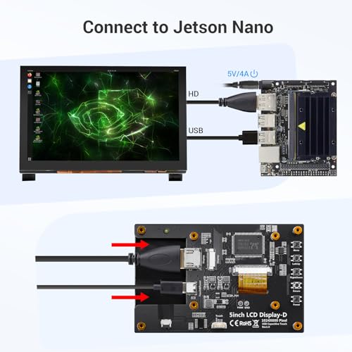 Image of ELECROW 5 Inch Touchscreen Monitor for Raspberry Pi, 1024X600 IPS HD Capacitive Touch Screen Display with Acrylic Stand, Plug and Play, Compatible with Raspberry Pi 5 /4 /3, Banana Pi, Jetson Nano