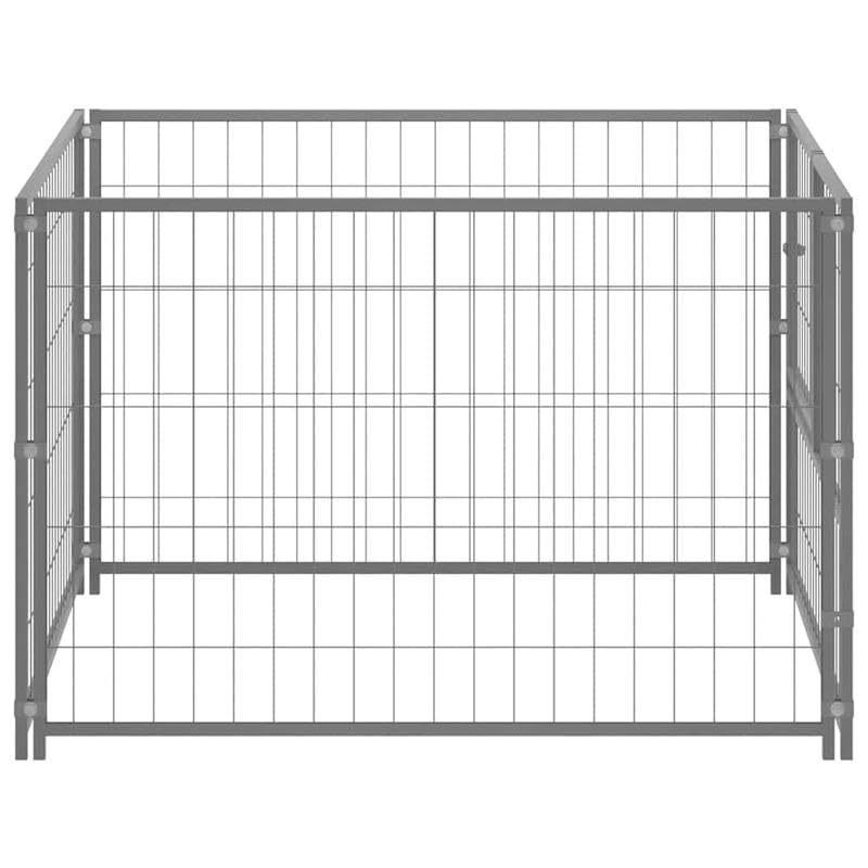 Eleganz Hundezwinger aus Stahl 100x100x70 cm | Robust & Wetterfest für Garten & Außenbereich | Sicherer Freilauf für Hunde | Ideal für mittelgroße Hunde