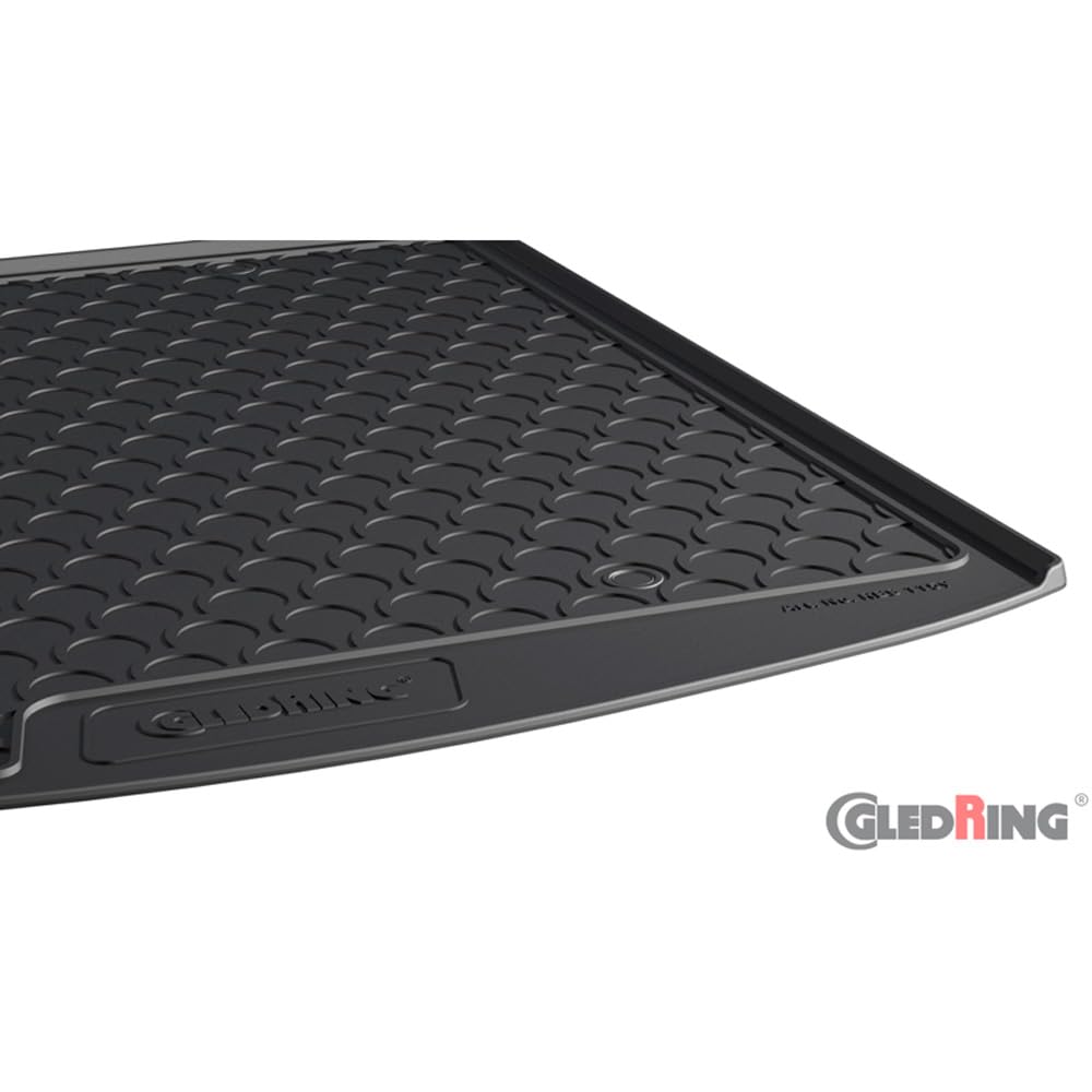 Gledring Tappeto Bagagliaio in Rubbasol (Gomma) Compatibile con Toyota Corolla Touring Sports Hybrid 2019- (Piano di carico Alto variabile)