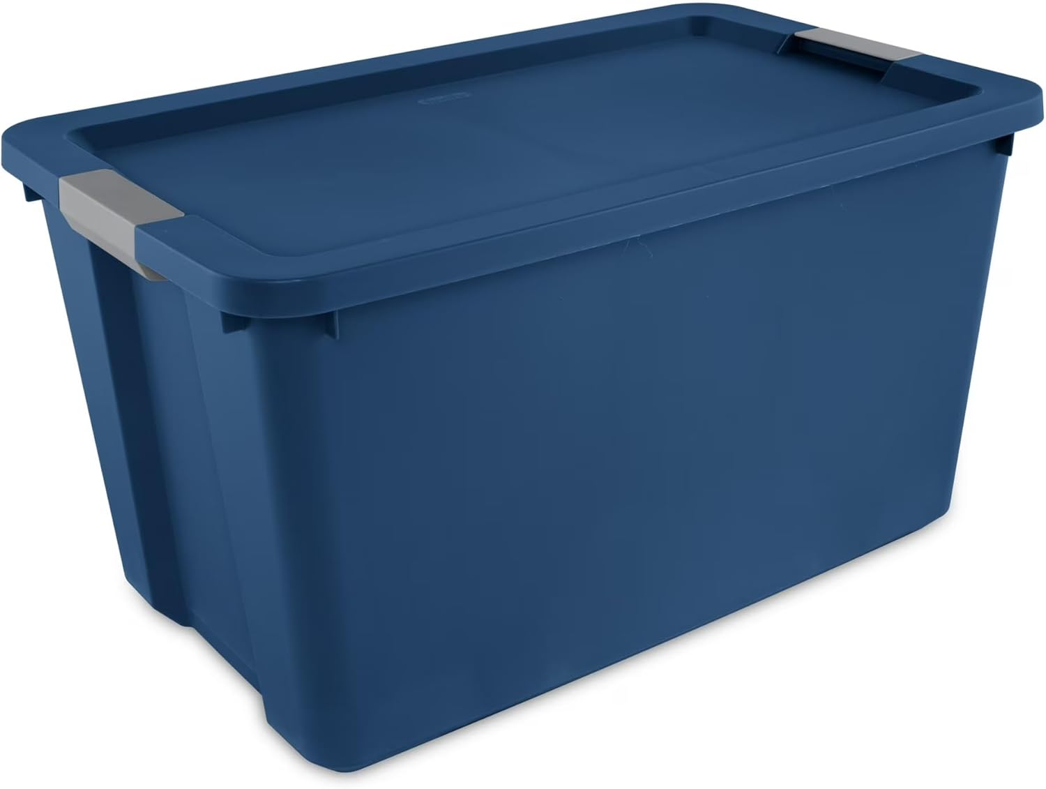 34 Gallon Heavy-Duty Storage Bins with Lids, Extra-Large Plastic Rolling Containers for Industrial, Garage, or Home Organization，BPA-Free, Blue