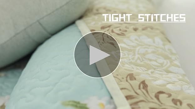Amazon.com: Joyreap 2 Pieces Reversible Floral Quilt Set