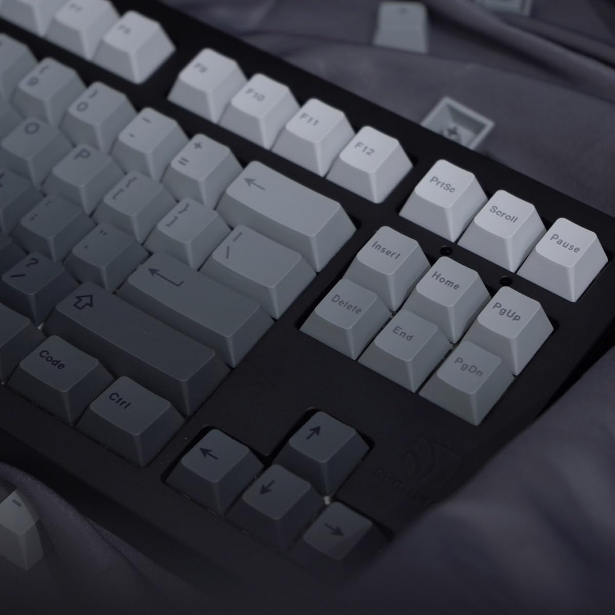 Set di 125 copritasti grigi sfumati Cherry Profile Dye Sub PBT Keycaps Set adatto per 61/87/104/108 Cherry Mx Switch tastiera meccanica