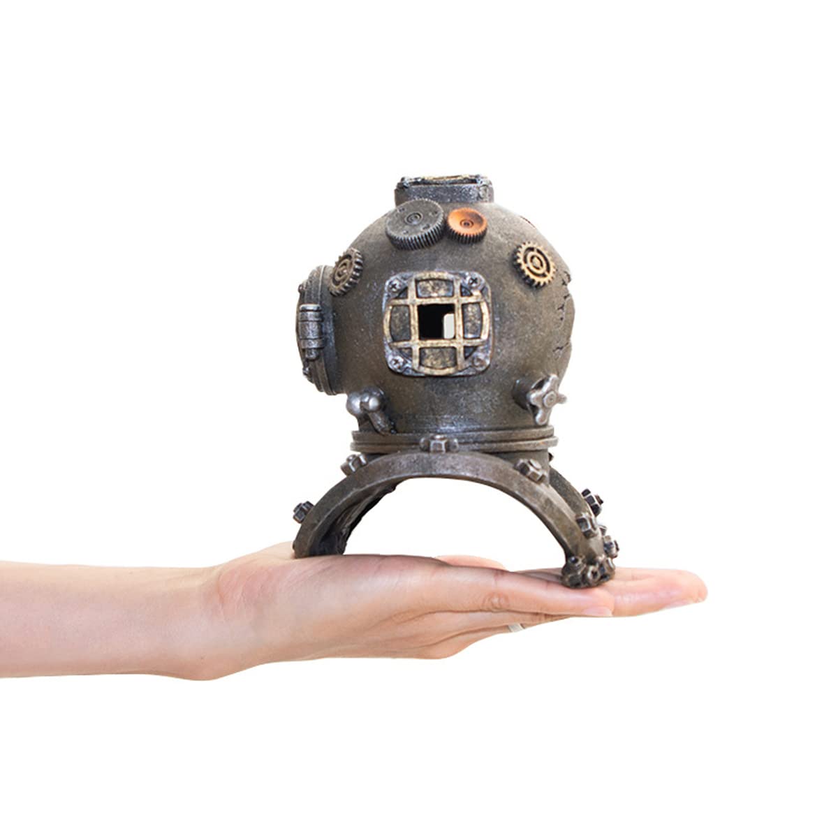Decorazioni per Acquari Capsula Spaziale Accessori per Acquari Decorazione Paesaggistica per Acquari Creativi per Riparo per Pesci E Gamberetti,13x11x14.5cm