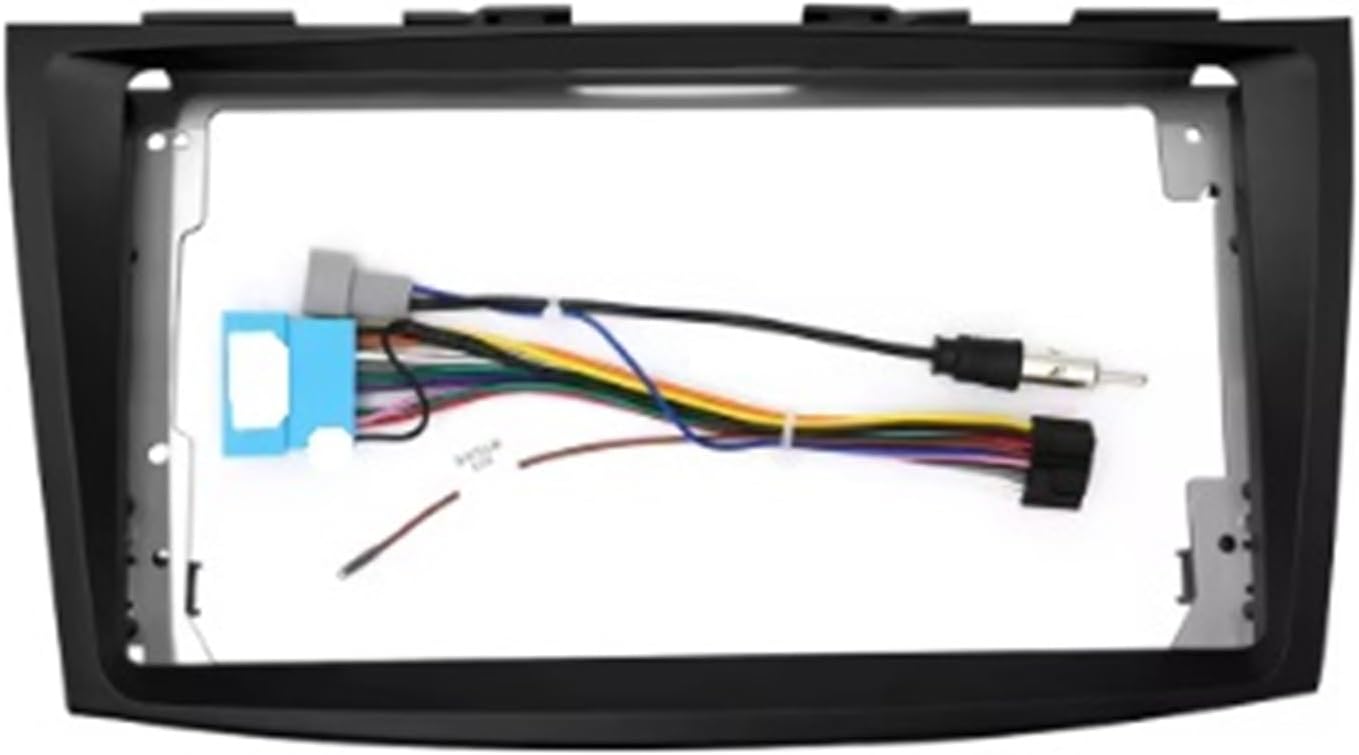 ラジオファシアフレーム に適合する スズキ スイフト 2010-2017 2 ディン 9 インチ カー ラジオ インストール DVD