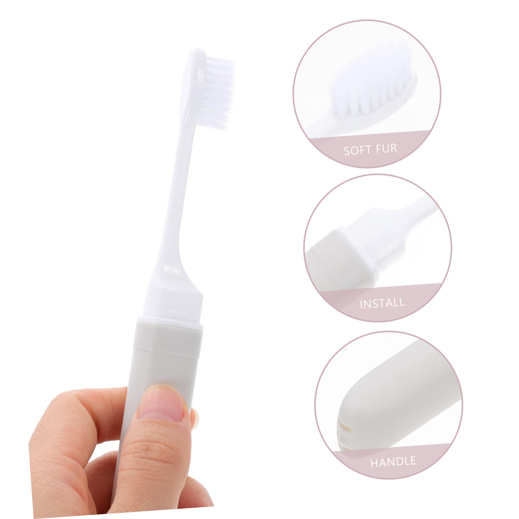 Beavorty 25 Pz spazzolino da viaggio forniture di viaggio strumento per la pulizia dei denti degli adulti spazzolino portatile pulisci denti spazzolino a setole più morbide filamento pp