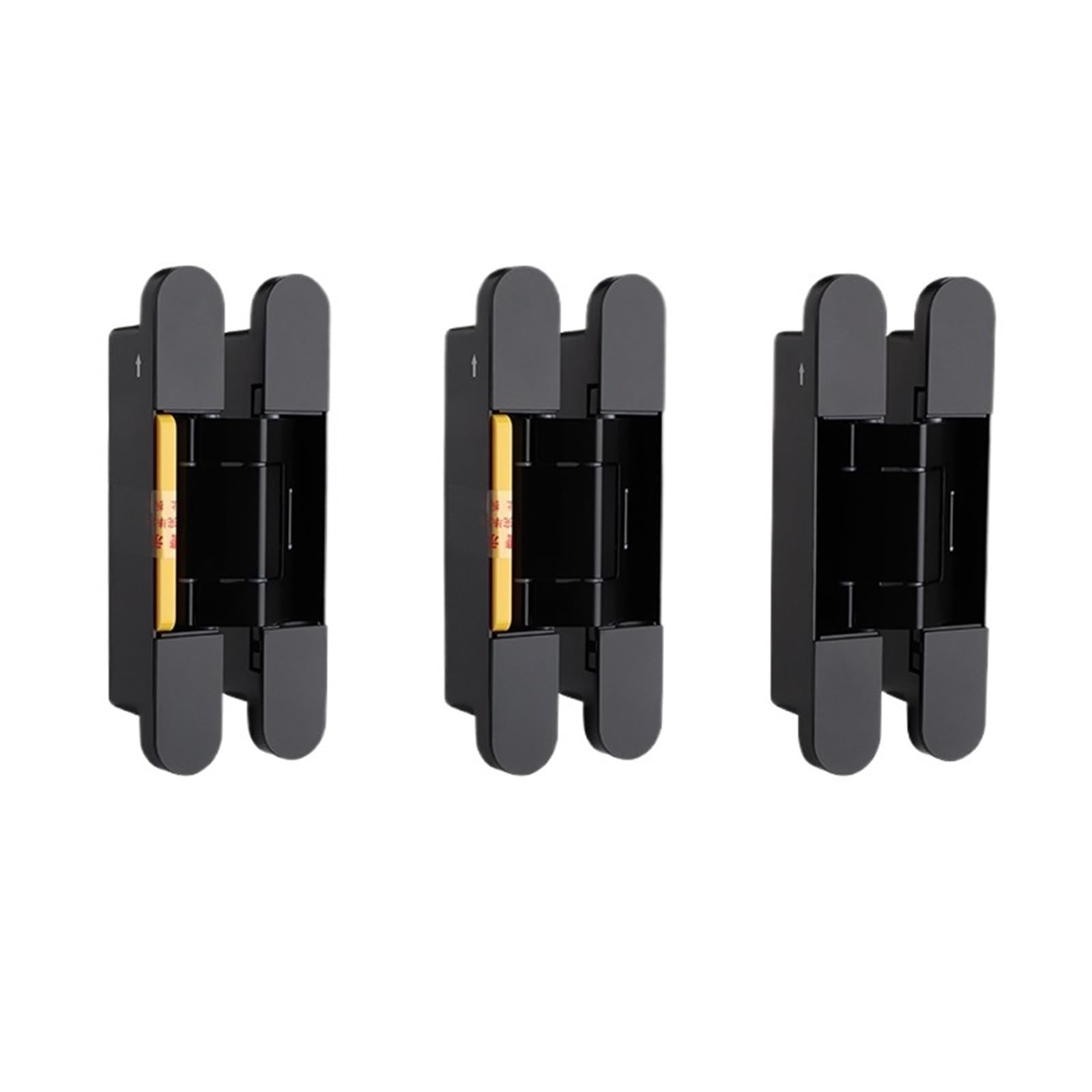 1pcs Hidden Hydraulic Hinge Spring Invisible Door Hinge(Black 80kg)