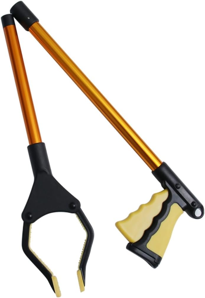1pc Garbage Reacher Trash Collector Garbage Collector Garbage Pickup Clip Trash Pickup Clip Fold Cleaning Supplies/2220