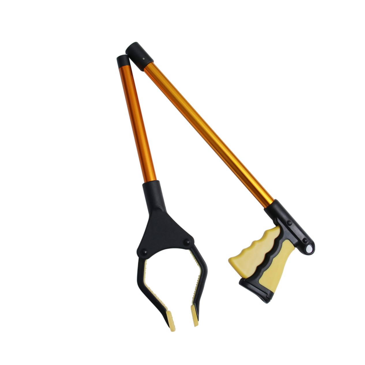 Unomor 1pc Long Handle Trash Pickup Clip Heavy Duty Grabber Reacher for Garbage Collector Rustproof Multifunctional Indoor/Outdoor Use