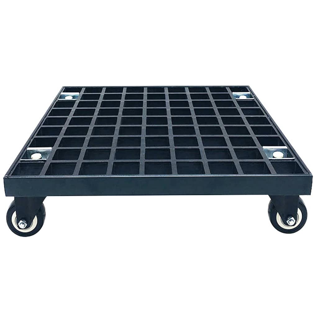 DFGHNBVC Plant Caddy With Wheels Heavy Duty, Rolling Plant Stand | Outdoor Planter Caddies Large Flower Pot Mover With Casters -,Black-42Cm/17In