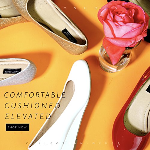 DailyShoes Women's Comfortable Fashion Low Heels Round Toe Wedge Pumps Shoes - Image 3
