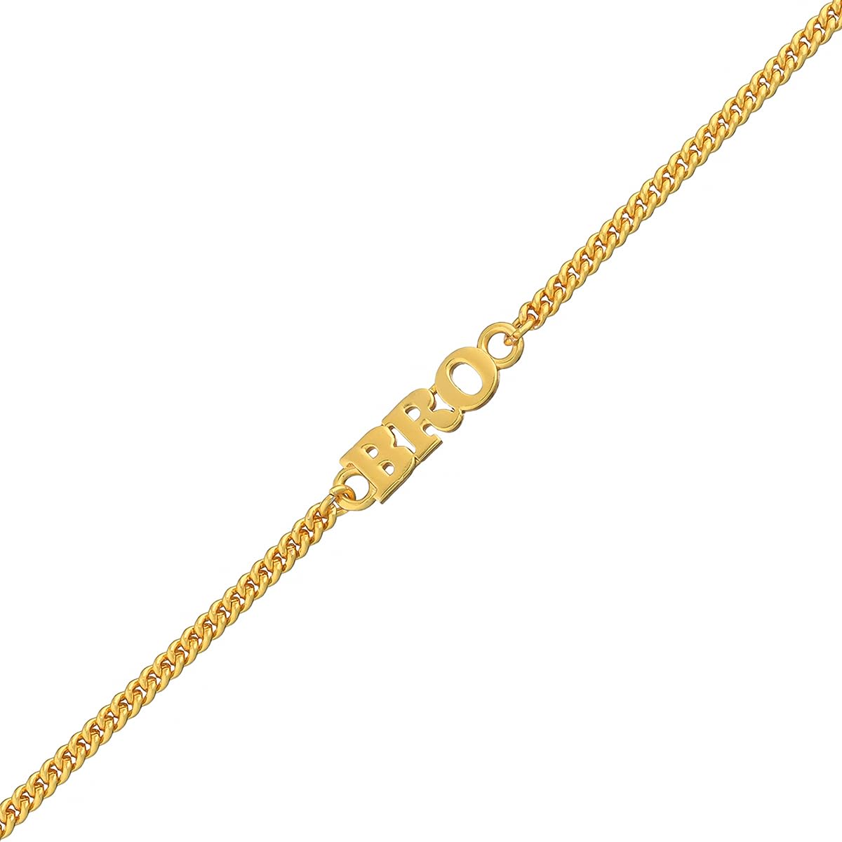 VOYLLA Gold Tone Fashionable BRO Rakhi Bracelet|Rakhi For Brother| (B0B5RMDVBC) Amazon Price History, Amazon Price Tracker
