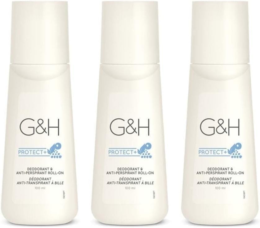 X 3 bottle G&H Protect+ Deodorant & Anti-Perspirant Roll-On size 100 ml.