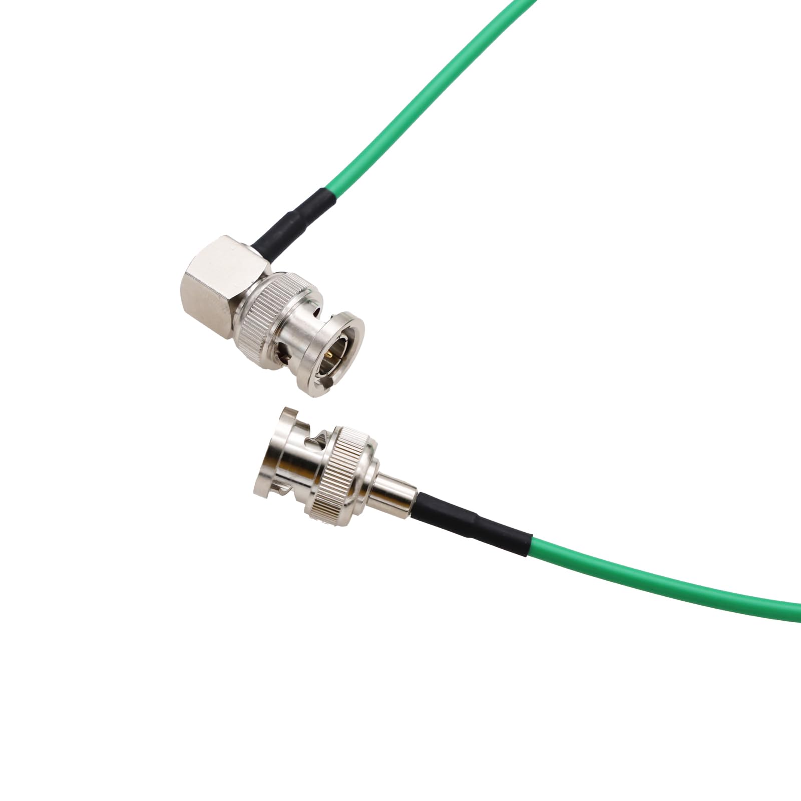 ZBLZGP 3G HD SDI Cable RG174 75Ohm BNC Male to BNC Male Extension Cable for CCTV DVR RF Camera Coax Cable (Straight to Right Angle - Image 3